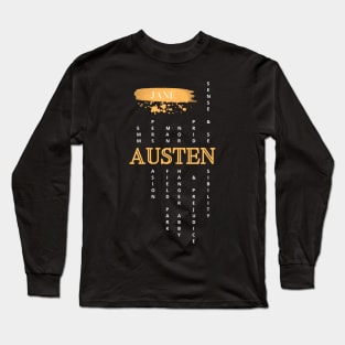 Jane Austen novels design Long Sleeve T-Shirt